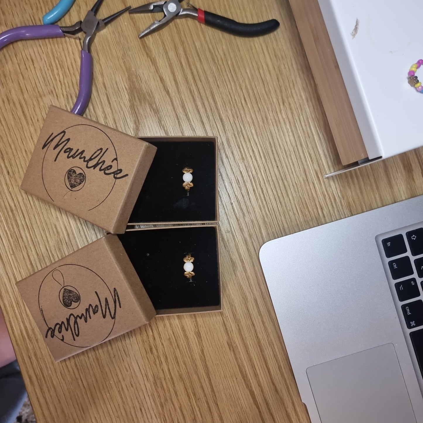 Bague lactée primevères