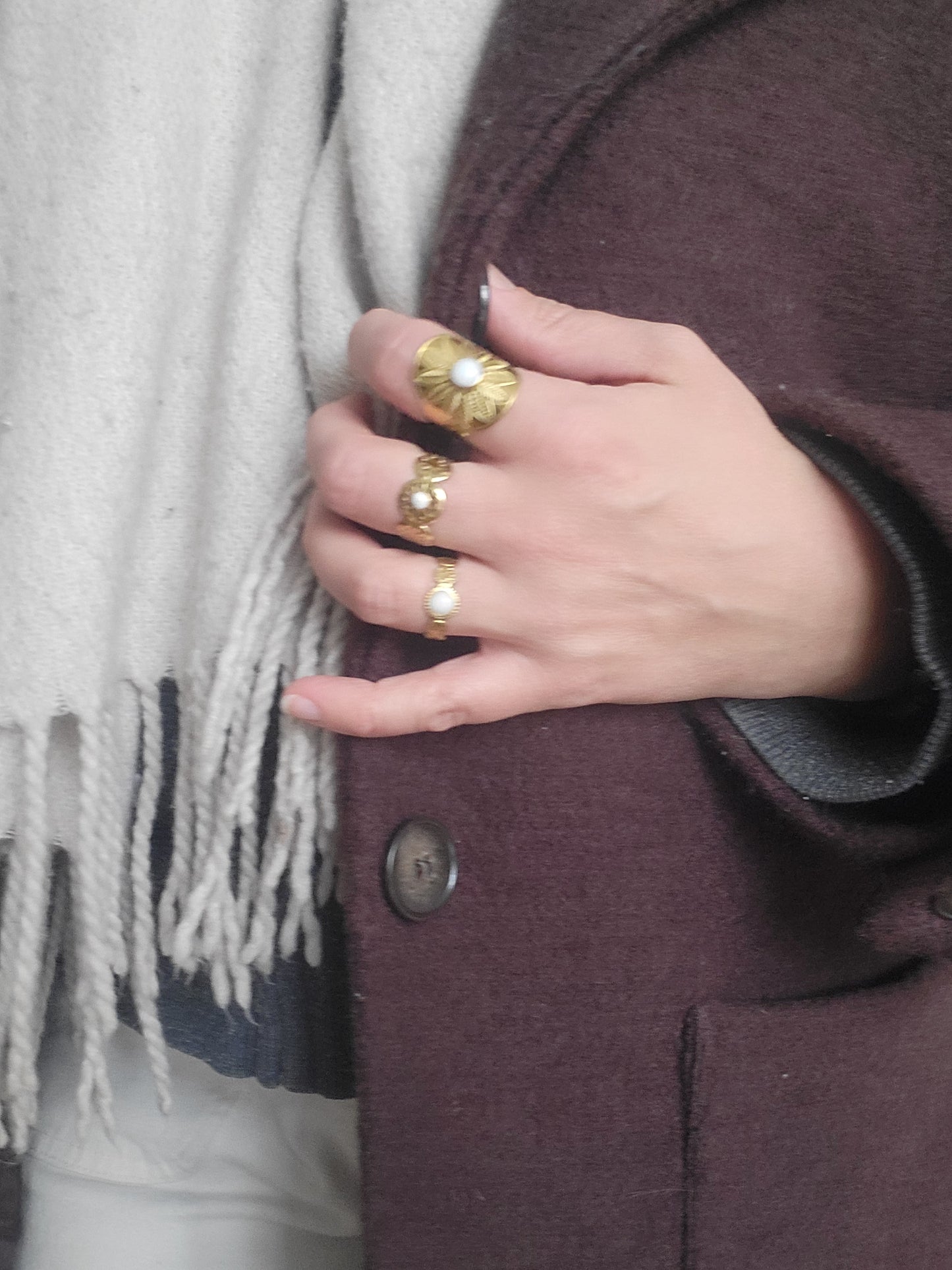 Bague lactée tournesol