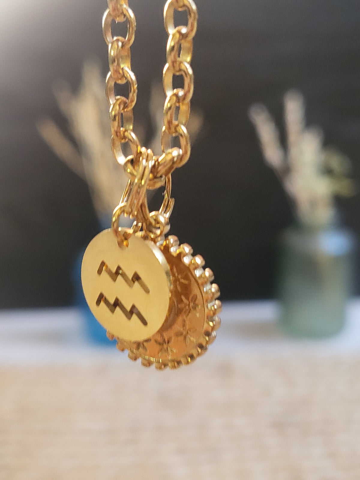 Pendentif Soleil Étoilé (Signe astrologique)