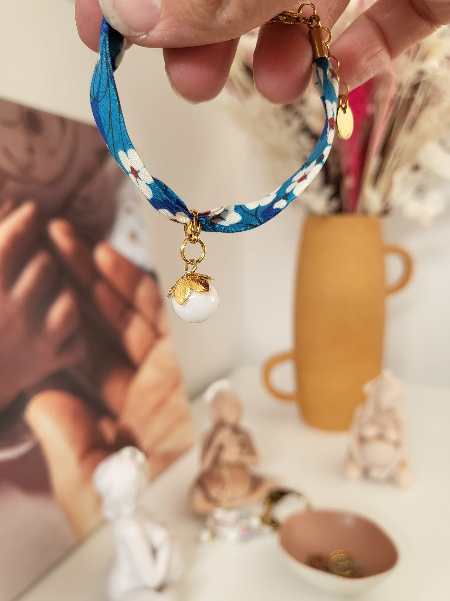 Bracelet fleur de lait maternel