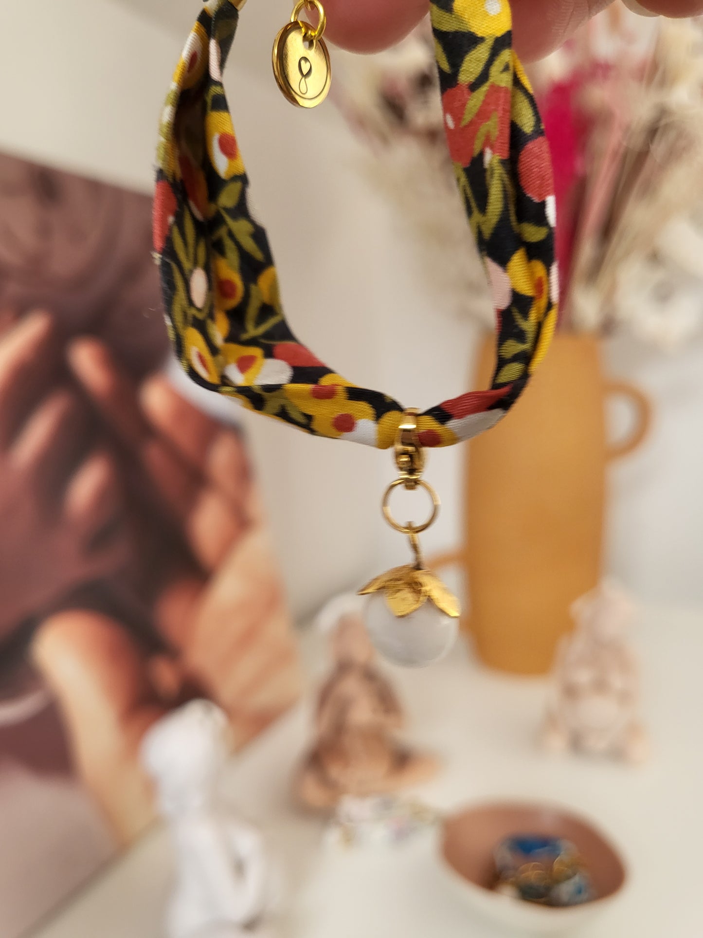 Bracelet fleur de lait maternel