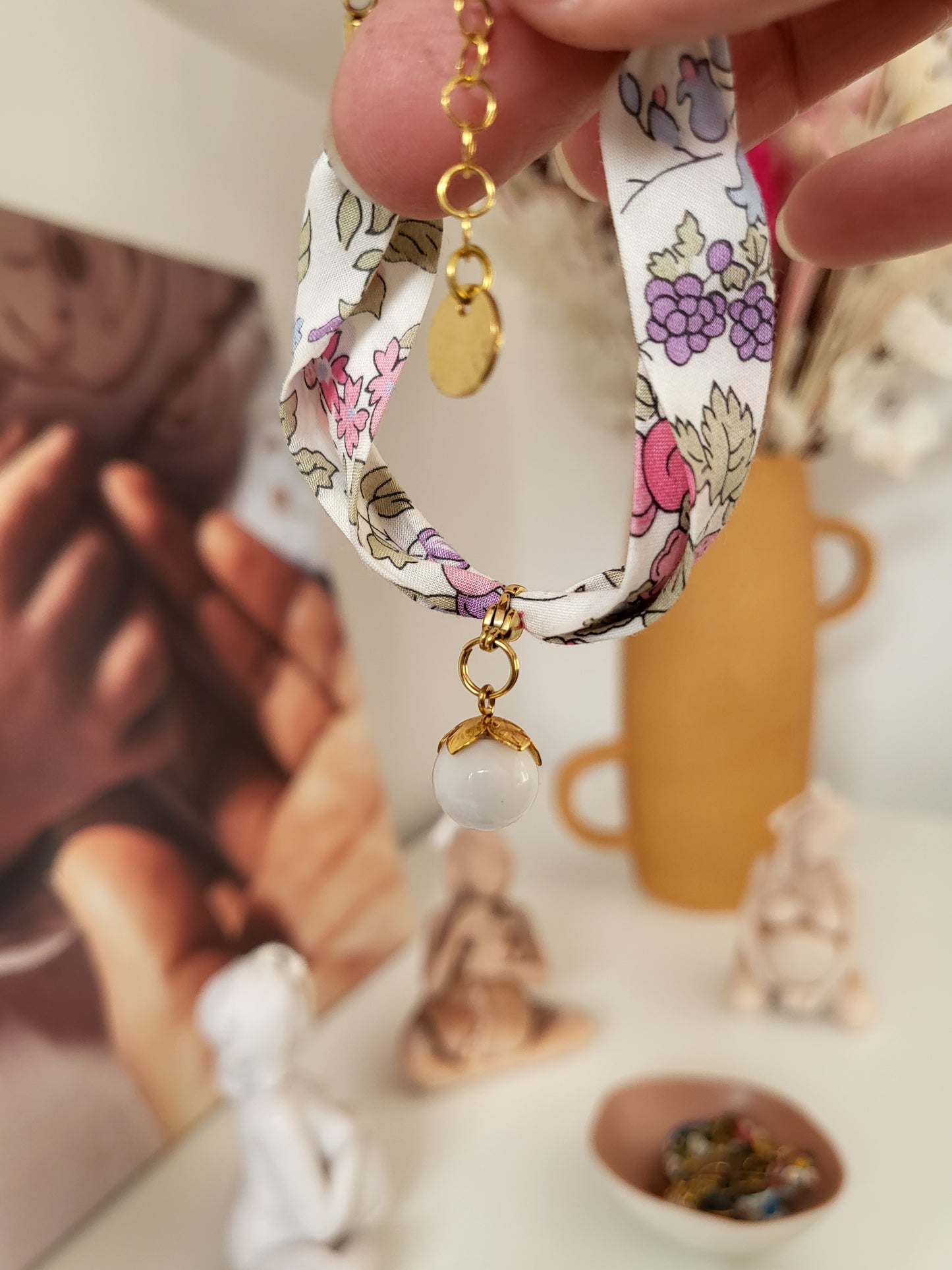 Bracelet fleur de lait maternel