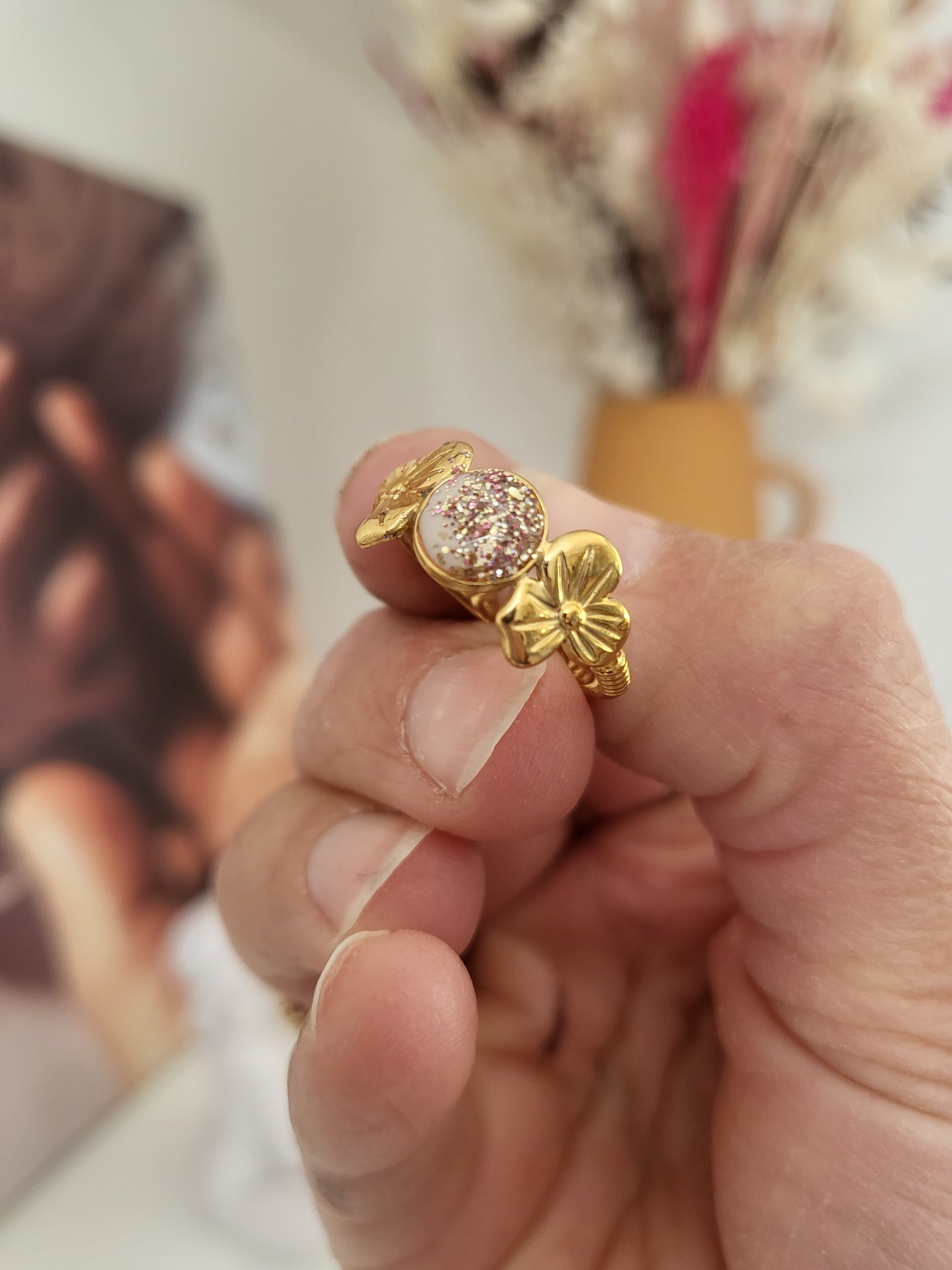 Bague lactée primevères