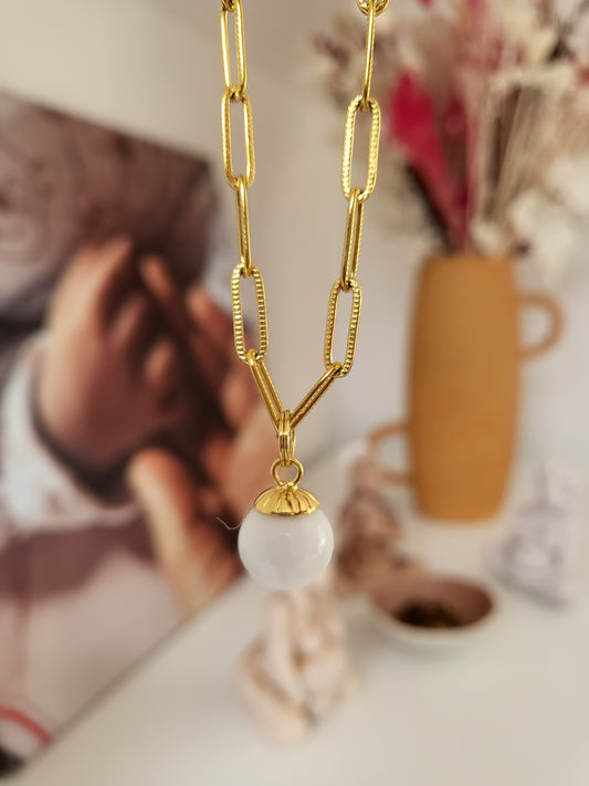 La perle et chaine maille rectangle