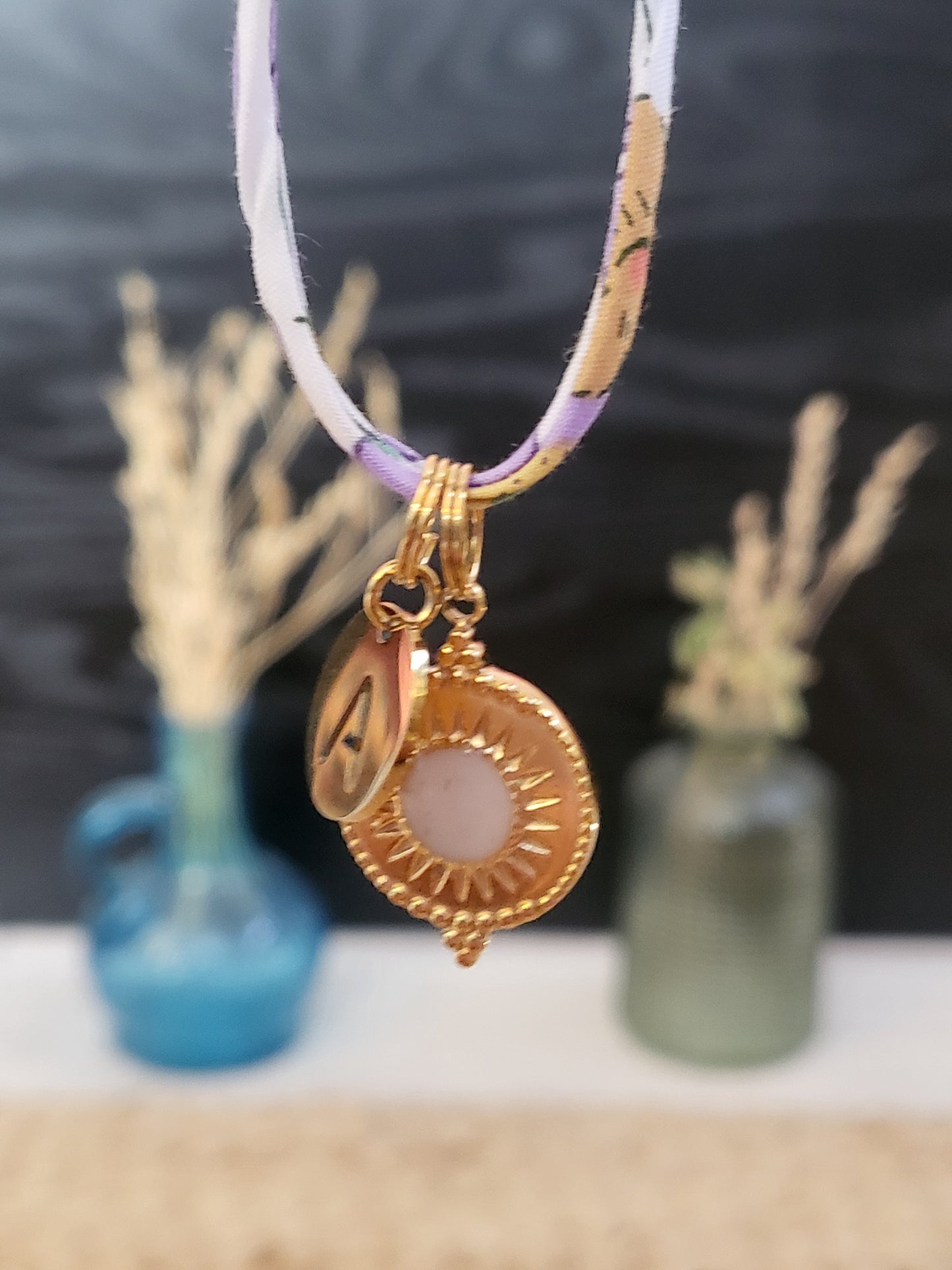 Pendentif Soleil 2 Liberty Initiale
