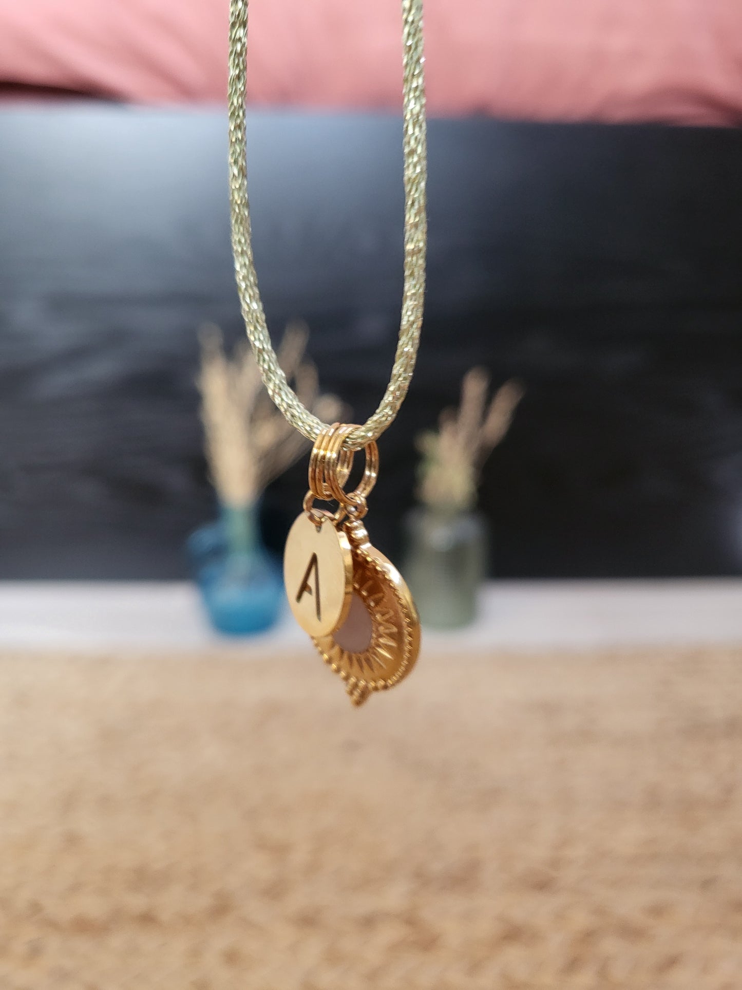 Pendentif Soleil 2 Mokuba Initiale
