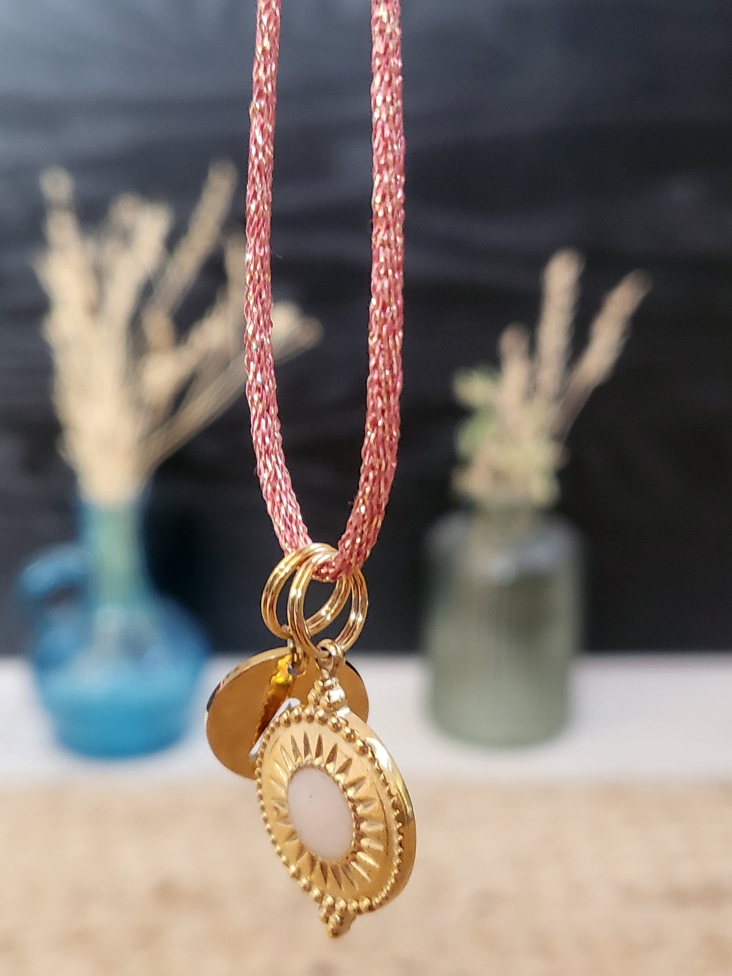 Pendentif Soleil 2 Mokuba Initiale