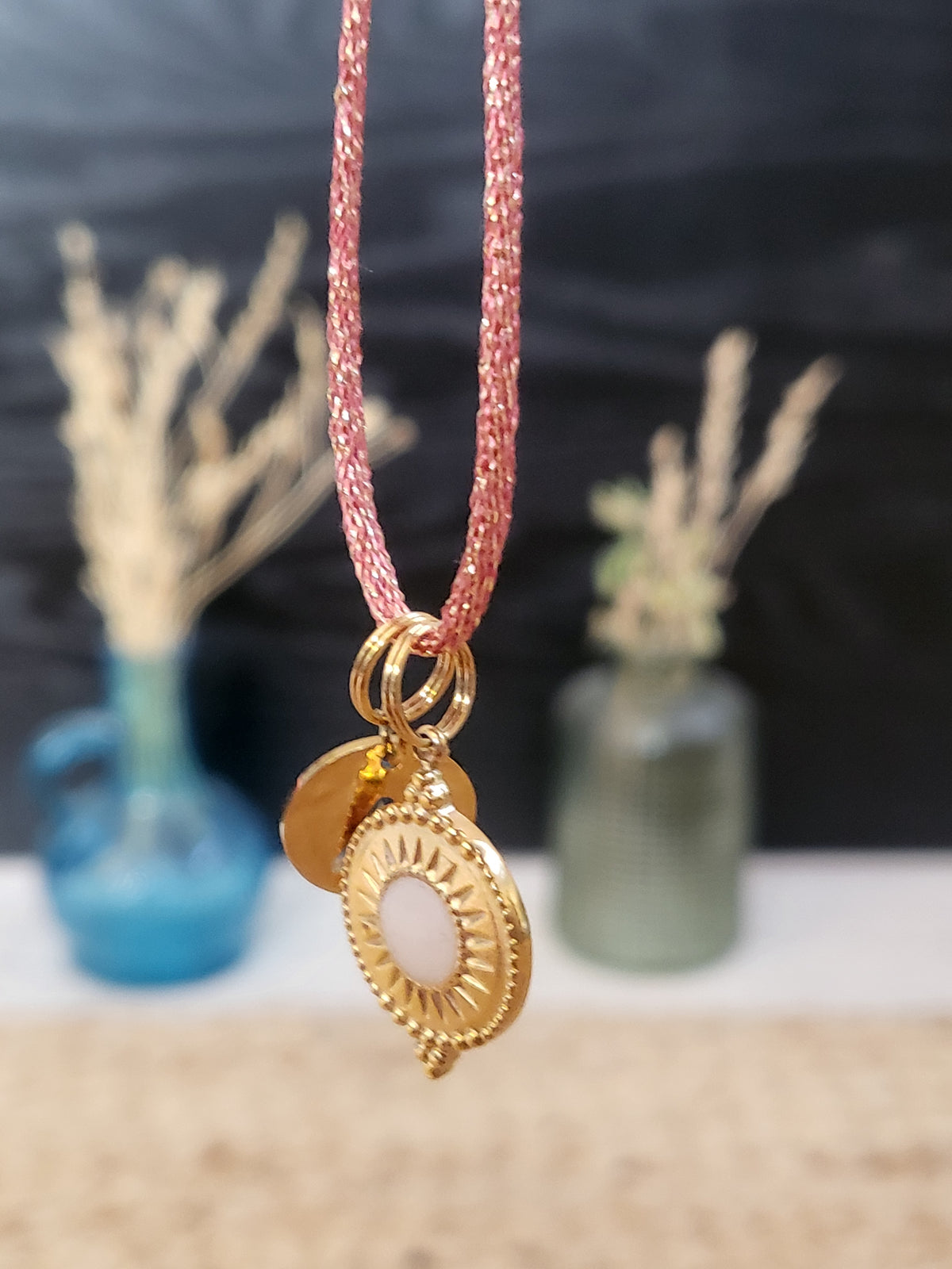 Pendentif Soleil 2 Mokuba Initiale