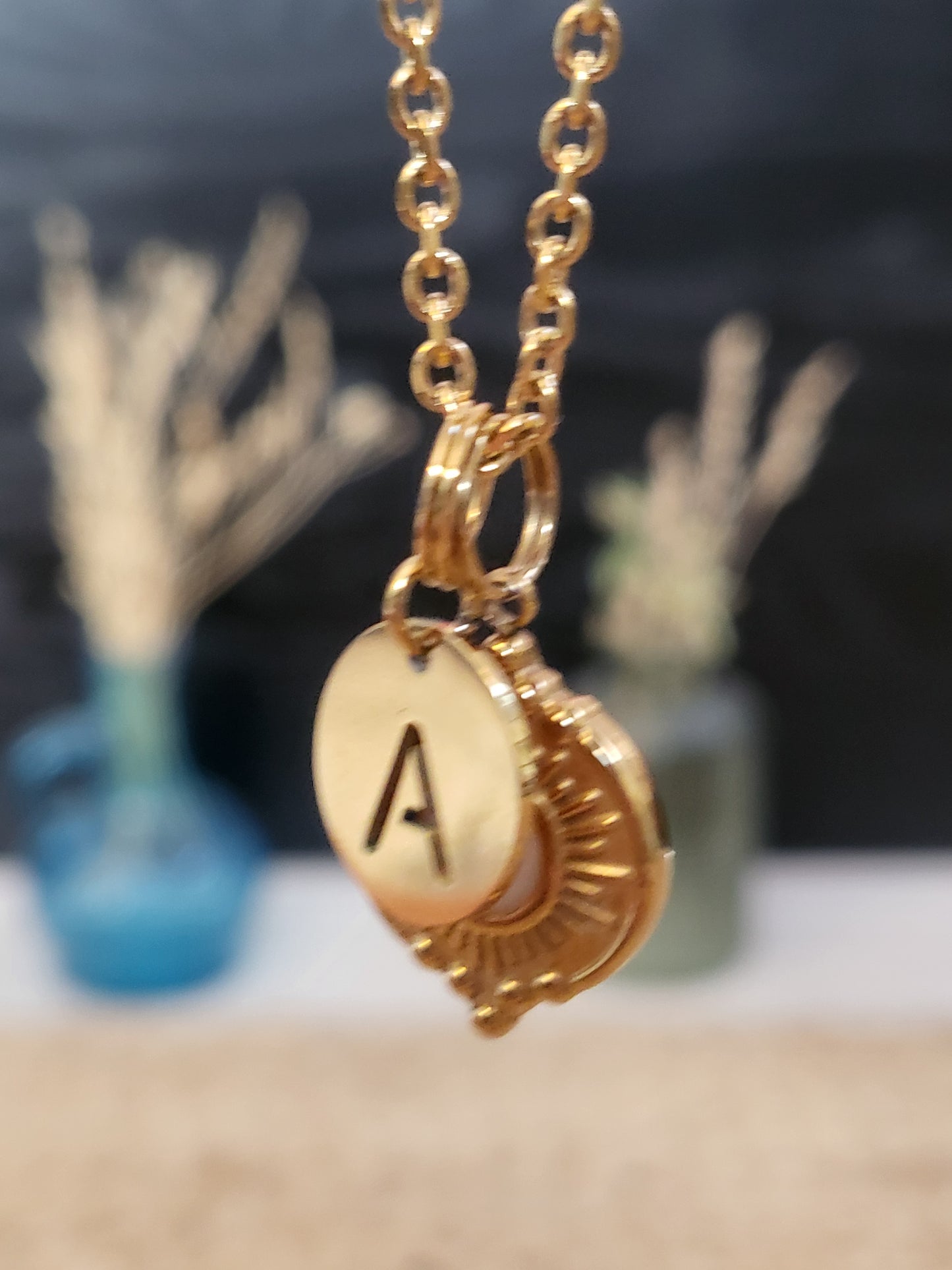 Pendentif  - Soleil 3 (Initiale)