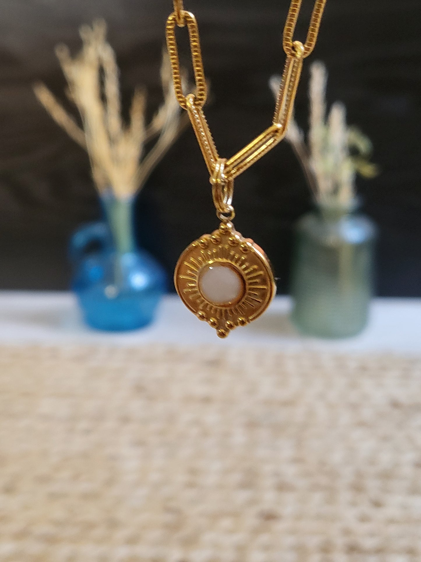 Pendentif  - Soleil 3 (Initiale)