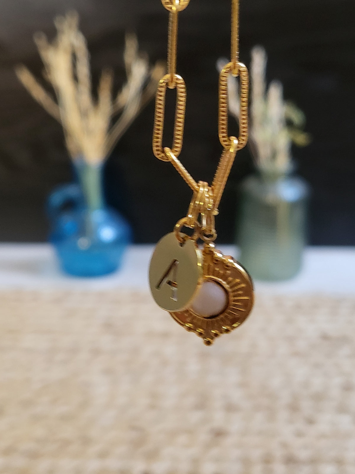 Pendentif  - Soleil 3 (Initiale)