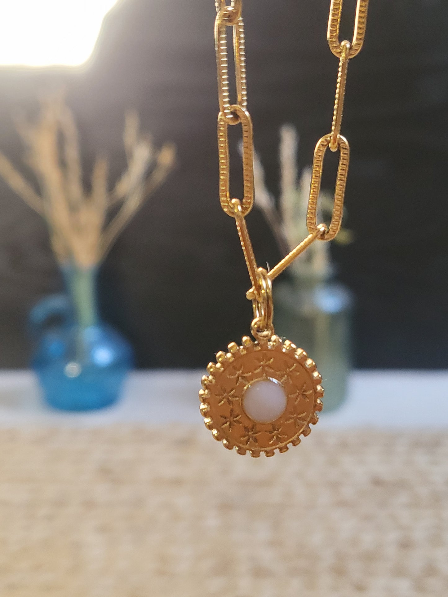 Pendentif Soleil Étoilé