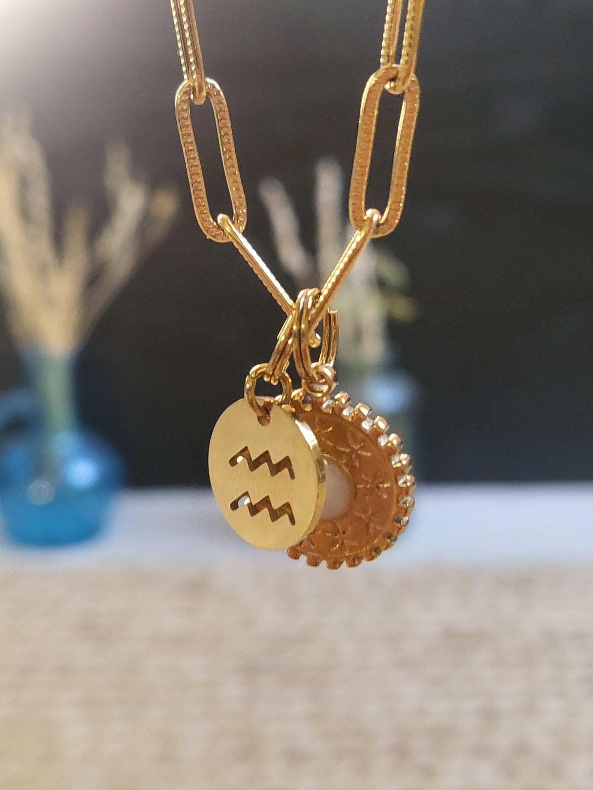 Pendentif Soleil Étoilé (Signe astrologique)