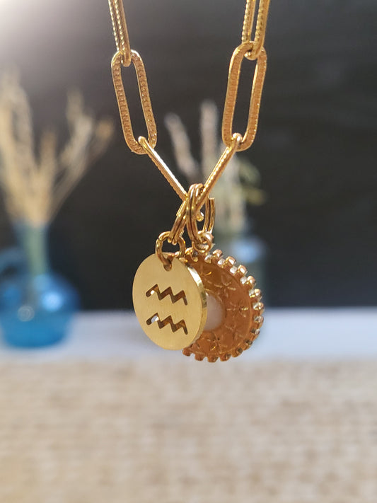Pendentif Soleil Étoilé (Signe astrologique)