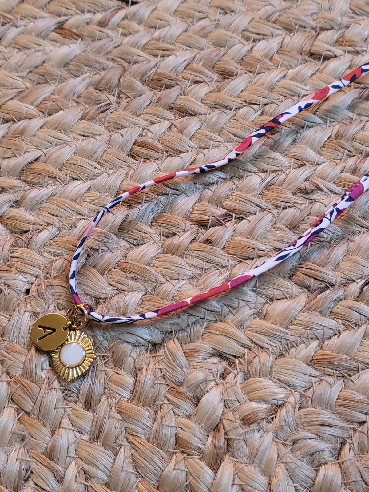 Pendentif Soleil Liberty Initiale