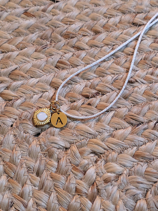 Pendentif Soleil Mokuba Initiale